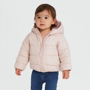 The Childrens Place Light Pink Puffer Jacket Snowboarding Size 3T